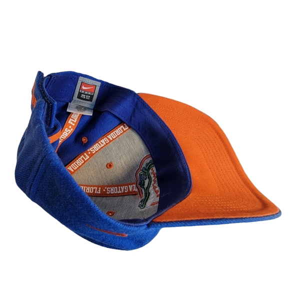 Nike Florida Gators Blue Orange Spell Out Closure Baseball Cap Adjustable Hat - Picture 11 of 12